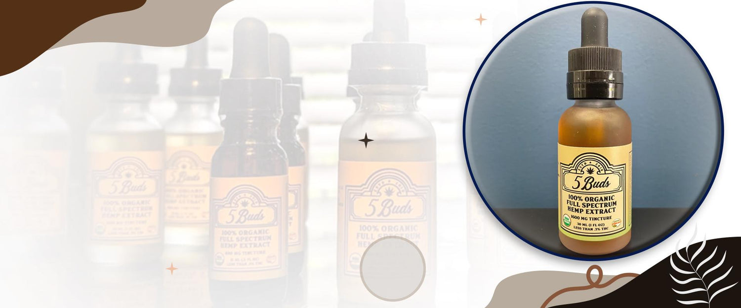 Organic CBD oil - 5 buds Banner